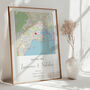The Place We Met Personalised Map Print Couples Valentines Gift, thumbnail 5 of 11