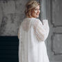 Ivory Macrame Lace Bridal Kimono Cape, thumbnail 1 of 12