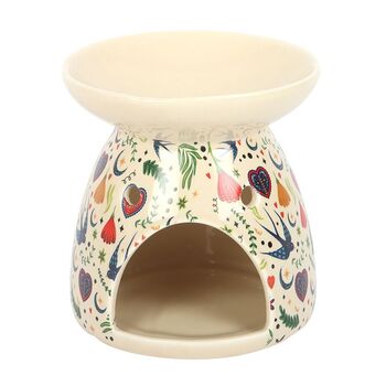 Cream Midnight Bloom Print Oil Burner, 2 of 2