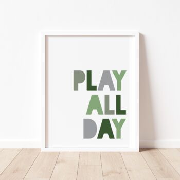Play All Day Print, 3 of 7