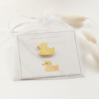 Duck Enamel Pin On Bespoke Giftcards, 7 of 12