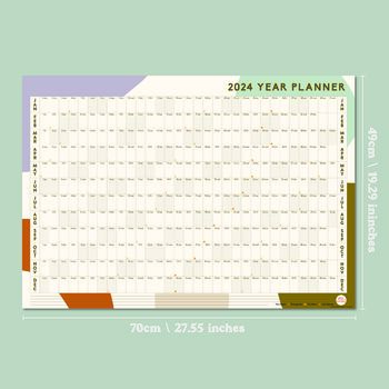 2024 Year Wall Planner | Landscape | Abstract Organic, 7 of 7