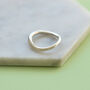 Graduated Sterling Silver Solid Ring, thumbnail 2 of 3