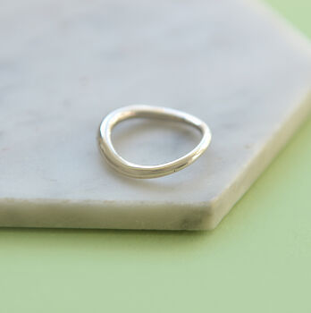 Graduated Sterling Silver Solid Ring, 2 of 3
