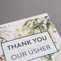 'Thank You For Being Our Usher' Card, thumbnail 3 of 4