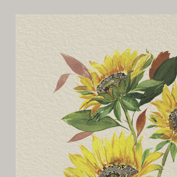 Sunflower Art Print, 3 of 3