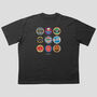 Crystal Palace Football Beer Mats Oversized T Shirt, thumbnail 1 of 10