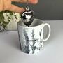 Personalised Mug With Handmade Grasslands Print, thumbnail 3 of 12