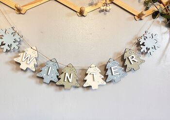 Winter Garland Hanging Bunting For Home Decoration Seasonal Bunting, 4 of 10
