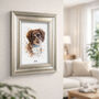 Personalised Watercolour Pet Portrait In Elegant Frame, thumbnail 7 of 10