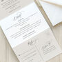 Romantic Script Concertina Wedding Invitation, thumbnail 4 of 7