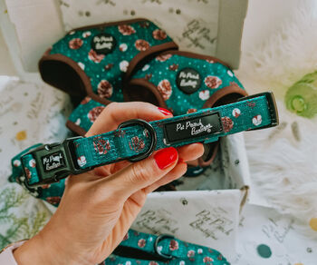 Forest Fir Cone Dog Harness With Optional Set, 6 of 10