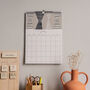 2024 Illustrated Patterned Wall Calendar, thumbnail 9 of 12