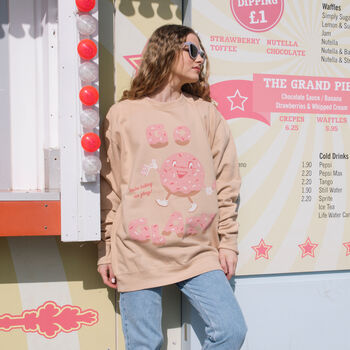 Go Glazy Women's Doughnut Graphic Sweatshirt, 2 of 4