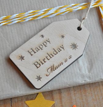 Personalised Wooden Gift Tag, 2 of 2