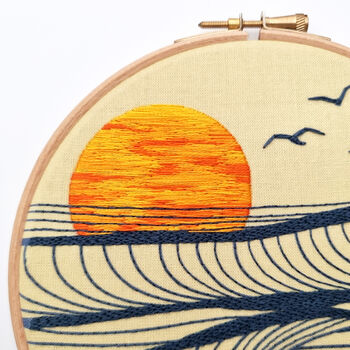 Sunset At Sea Embroidery Kit, 3 of 7