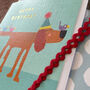 Gold Foiled Dog Birthday Card, thumbnail 5 of 5