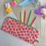 Children's Rosy Apple Fabric Pencil Case, thumbnail 1 of 5