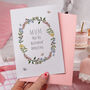 Mother's Day Card For Mum With Floral Design, thumbnail 2 of 3