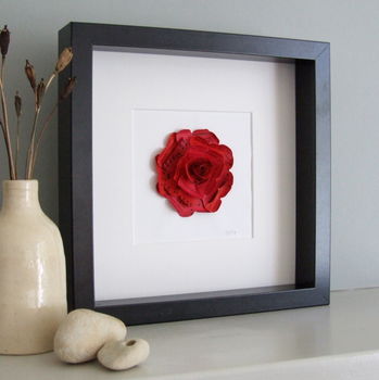 Personalised Red Red Rose Artwork, 3 of 12