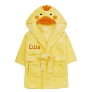 Personalised Embroidered Baby Dressing Gown Robe, 3 of 12