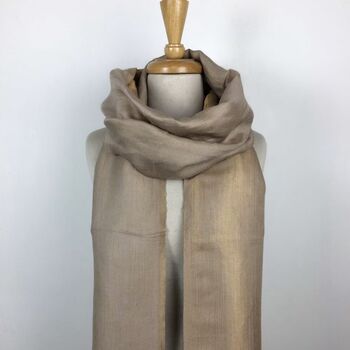Reversible Merino Wool Shawl/ Scarf, 8 of 10