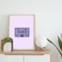 Olivia Rodrigo Sour Inspired Cassette Print, thumbnail 3 of 5