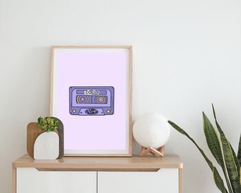 Olivia Rodrigo Sour Inspired Cassette Print, 3 of 5
