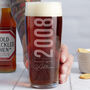 Personalised 18th Birth Year And Name Beer Glass, thumbnail 2 of 11