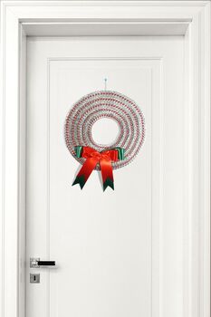 Christmas Wreath Decoration Made With Ring Pulls, 10 of 11