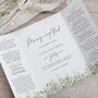 Whimsical Windsor Gatedfold Wedding Invitation, thumbnail 2 of 7