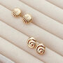 Spiral Shell Stud Earrings, thumbnail 1 of 7