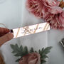 Rose Gold Mirrored Table Settings Favour Bookmark, thumbnail 4 of 6