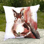 Inky Squirrel Outdoor Cushion For Garden Furniture, thumbnail 6 of 8