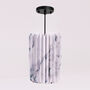 Marble Pattern Origami Tube Lampshade, thumbnail 4 of 5