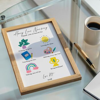 Thank You So Much Teacher Print Personalised Teacher Gift, 10 of 11