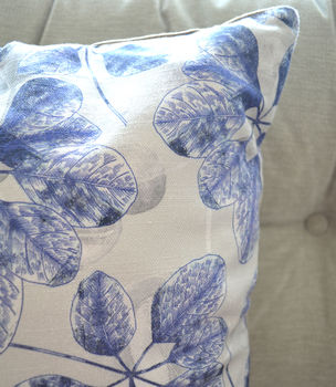 Botanical Print Linen Cushion Cover, 2 of 2