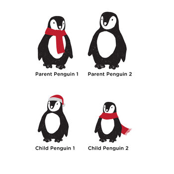 Personalised Penguin Family Blanket, 5 of 12
