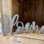 'Home' Metal Word Sign Wall Art Decoration, thumbnail 3 of 7