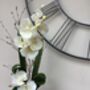 Cream Artificial Silk Orchid Luxury Flower Arrangement Mothers Day Gift, thumbnail 1 of 6