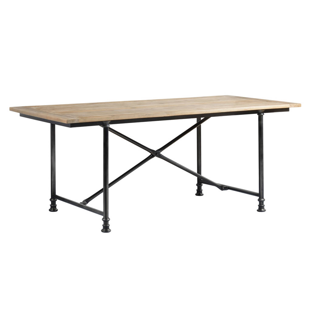 Reclaimed Wood And Iron Industrial Table And Chairs By I Love Retro