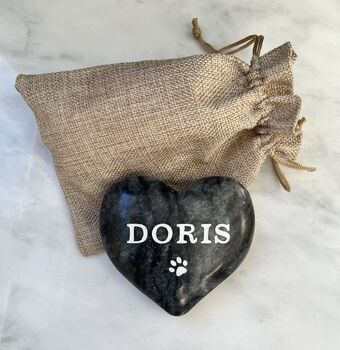 Personalised Pet Marble Heart, 4 of 4