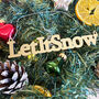 Custom Wooden 'Let it Snow' Hanging Decoration For Festive Christmas Décor, thumbnail 2 of 5