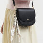 Beth Saddle Crossbody In Black, thumbnail 2 of 9