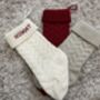 Personalised Embroidered Knitted Christmas Stocking, thumbnail 10 of 12