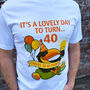 It's A Love|Y Day To Turn | Personalised Mens Birthday Gift T Shirt, thumbnail 5 of 6