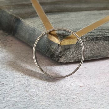 Wide Silver Band Ring, 2 of 4