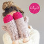 Knit Kit Colour Pop Knitted Mittens, thumbnail 4 of 6