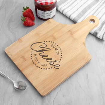 Personalised Bamboo Paddle Serving Board, 2 of 4