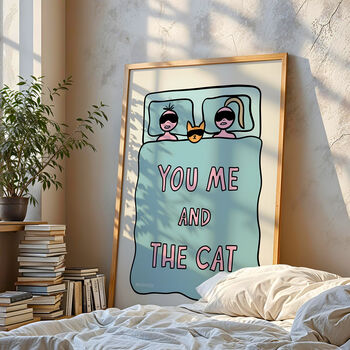 You, Me And The Cat Print, 5 of 8